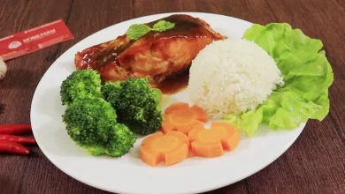 Steak cá ngừ kèm sốt Teriyaki đơn giản