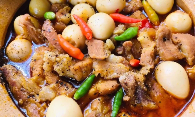 Ba chỉ kho trứng gà đậm đà