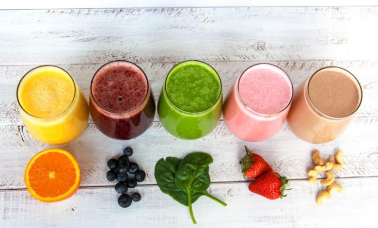 Sinh tố trái cây kết hợp rau củ cực healthy
