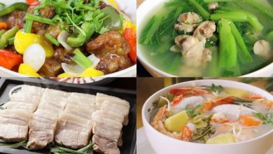 Thịt kho trứng đậm đà, ăn kèm cơm nóng và canh rau cải