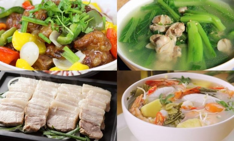 Thịt kho trứng đậm đà, ăn kèm cơm nóng và canh rau cải