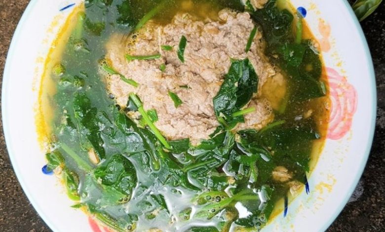 Canh cua mồng tơi thanh mát bổ dưỡng