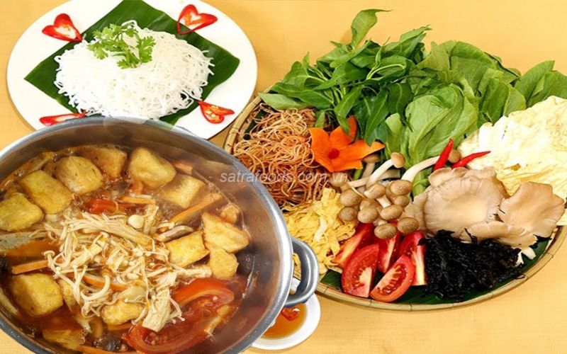 Lẩu Thái chay thanh đạm nhưng vẫn đậm đà hương vị