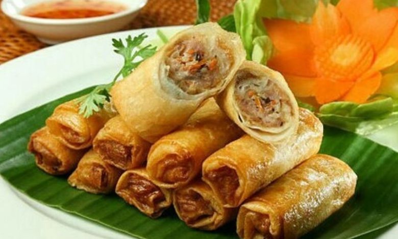 Nem rán vàng giòn hương vị Tết miền Bắc