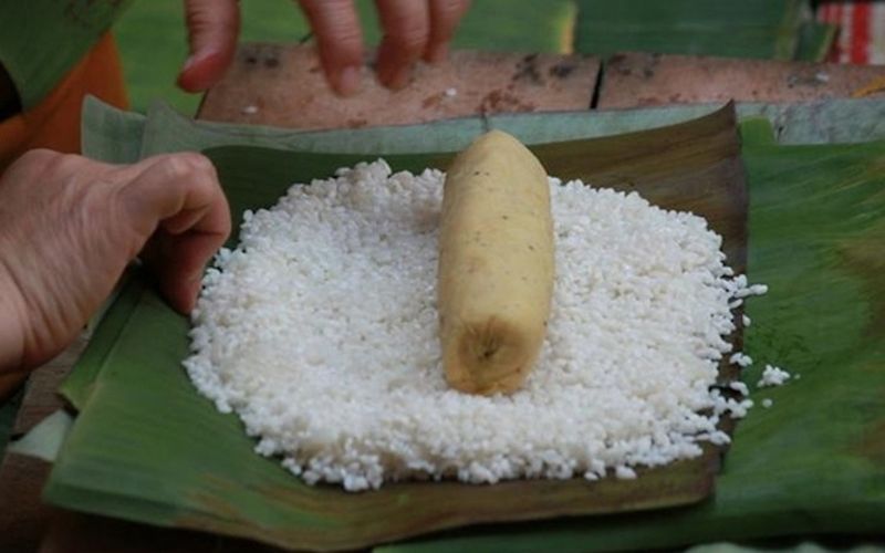 Nhân đậu xanh vàng ươm mang lại hương vị đặc trưng