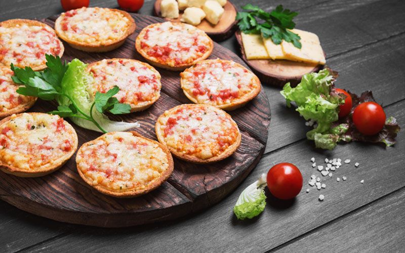 Pizza mini đầy đủ topping nhỏ gọn nhưng rất chất lượng