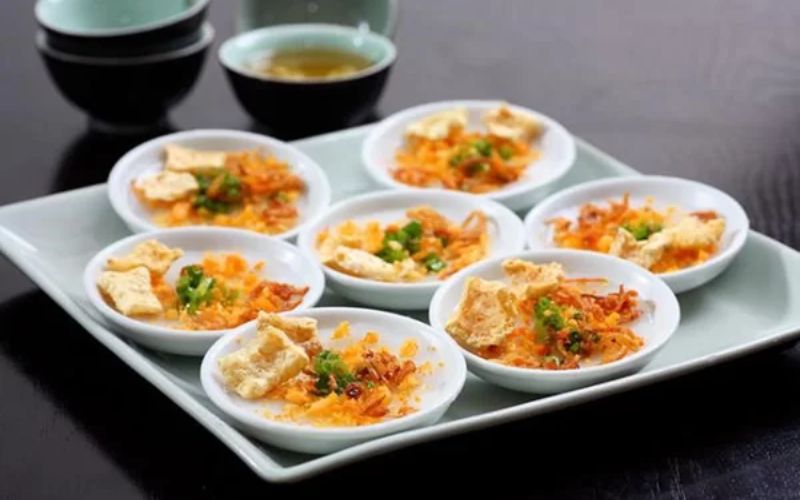 Bánh bèo mềm mịn thơm lừng vị tôm cháy và hành phi