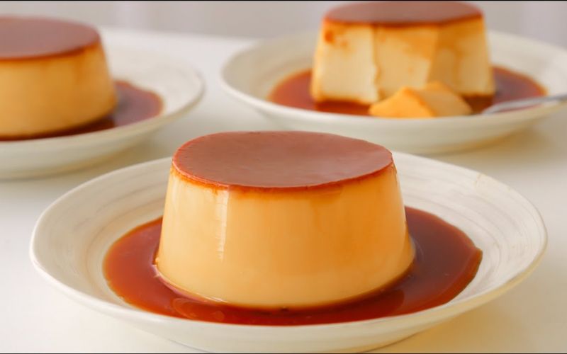 Bánh flan mềm mịn béo thơm món tráng miệng bán chạy nhất