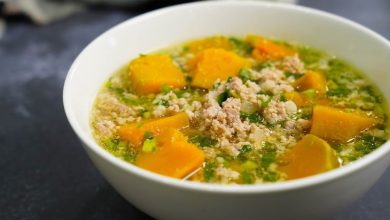 Canh bí đỏ hầm đậu xanh món ăn thanh lọc cơ thể hiệu quả