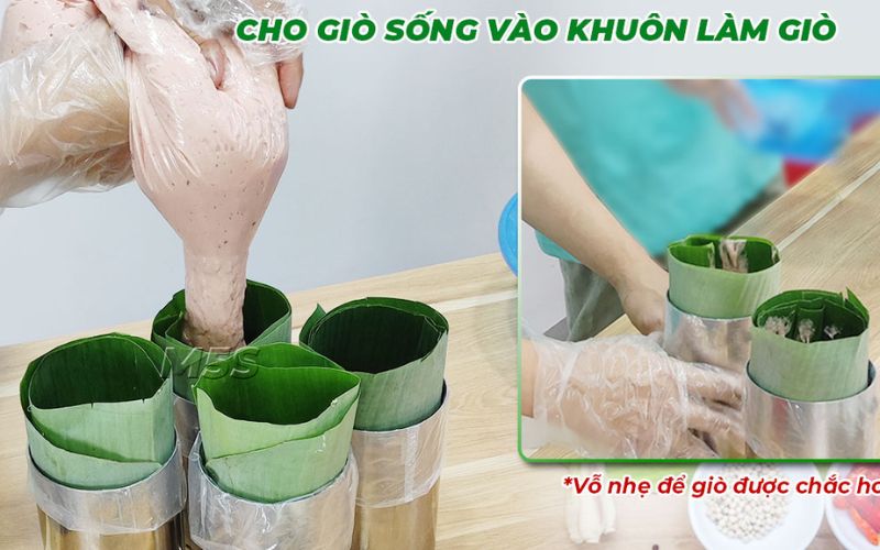 Giò xào được cắt lớp đẹp mắt